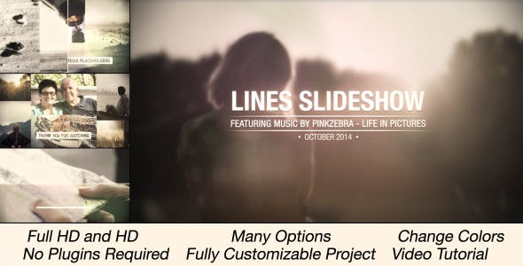 Videohive Lines Slideshow 9105803