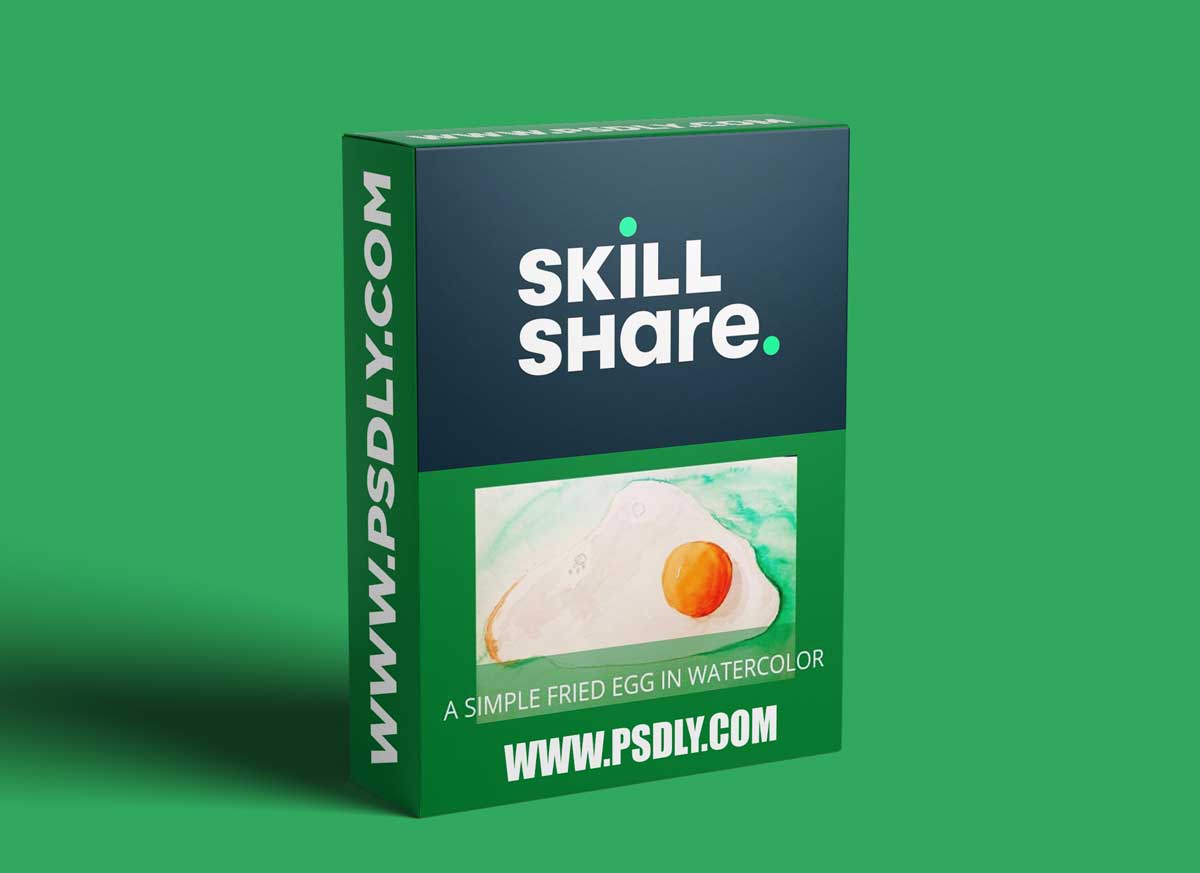 A Fried Egg | Simple and Quick Watercolor| painting