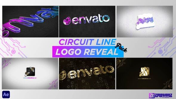 Videohive Circuit Line Logo Reveal 34773603