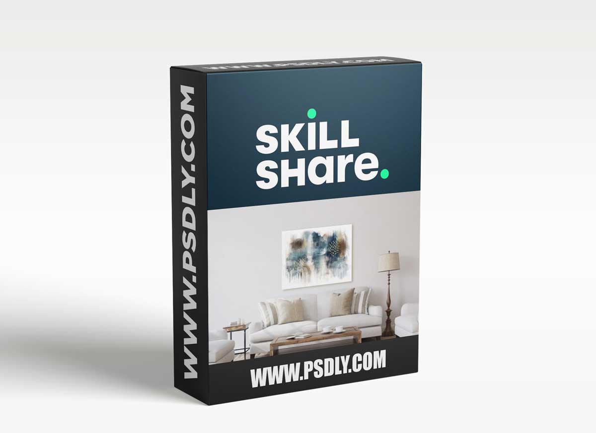 Abstract Large Wall Art in Procreate for Art Licensing or POD includes Brushes, Glitter and Gold