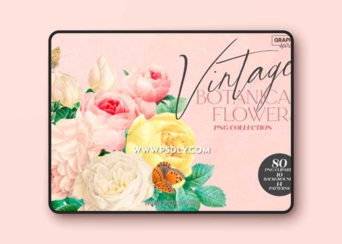 Aesthetic Vintage Flower Clipart 19039291