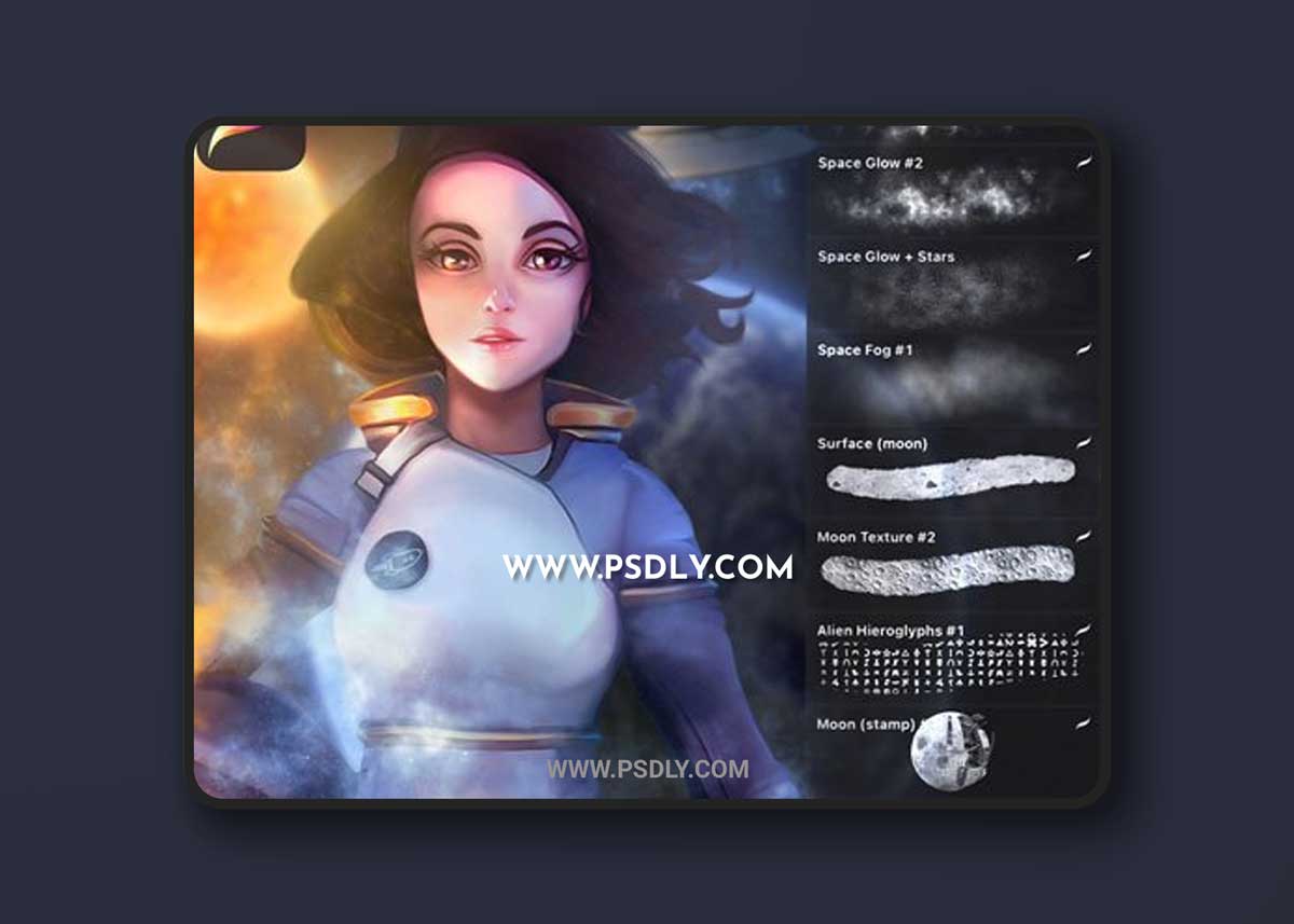 Alien Galaxy Brushes Pack for Procreate