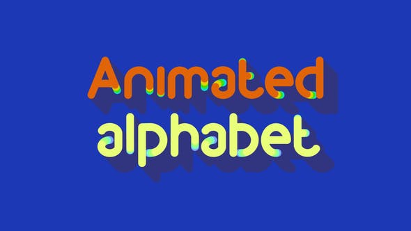 Videohive Animated Alphabet 33698933