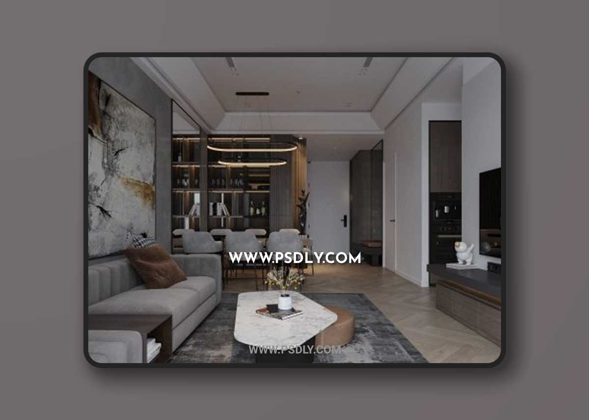 Apartmet Interior by Dat Hip 3D Models