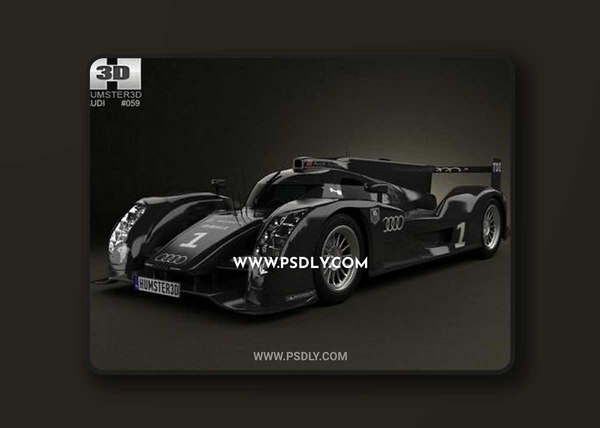 Audi R18 TDI 2011 3D Models