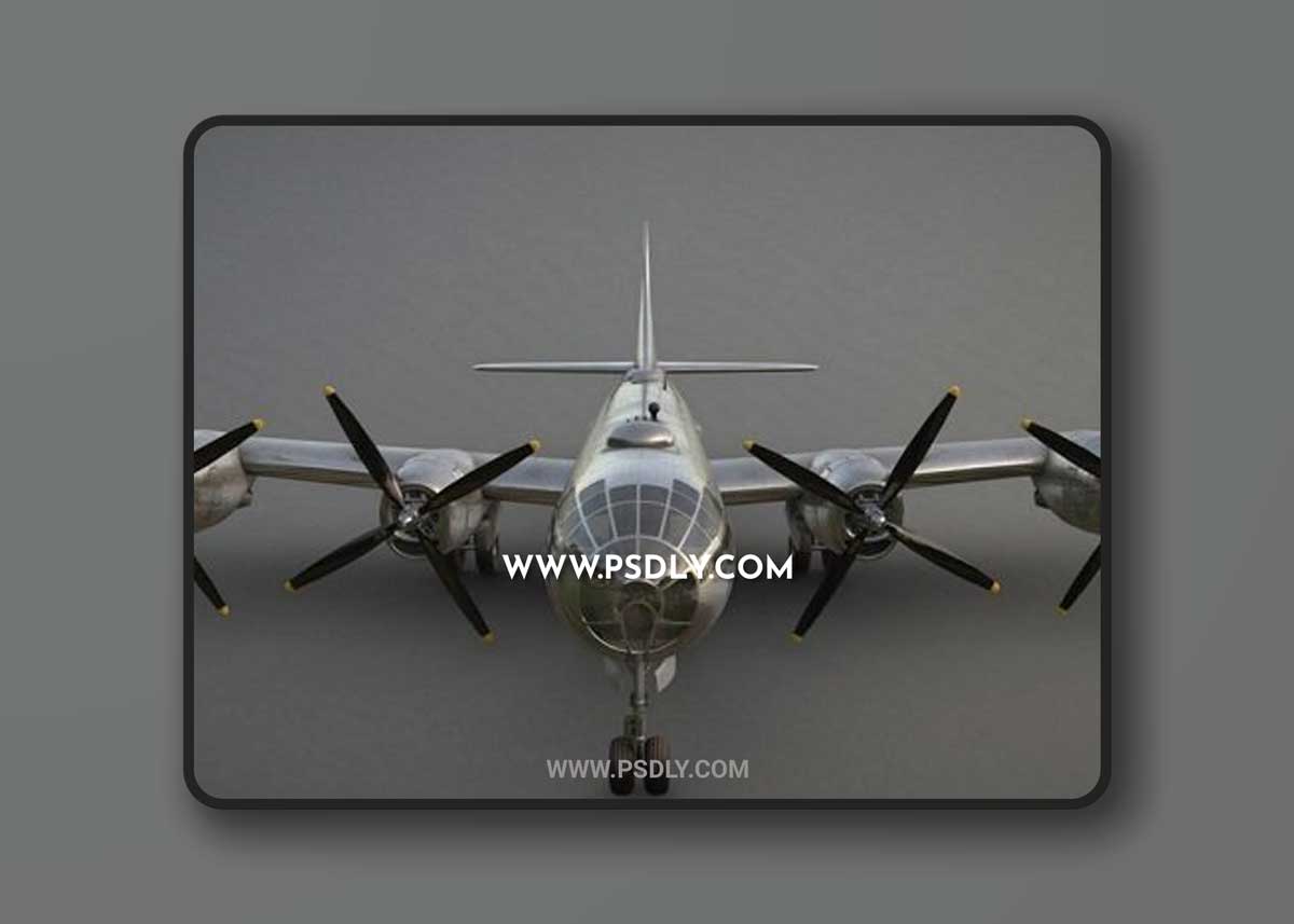 B-29 Superfortress Bomber 3D Model