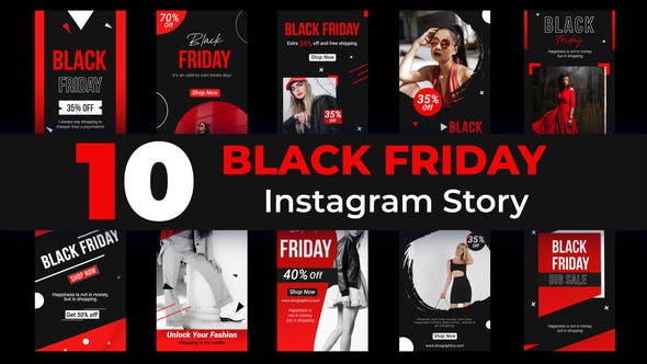 Videohive Instagram Black Friday Stories 34768652