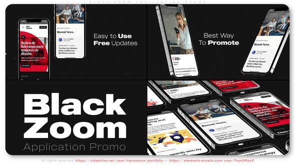 Videohive Black Zoom Application Promo 34766228