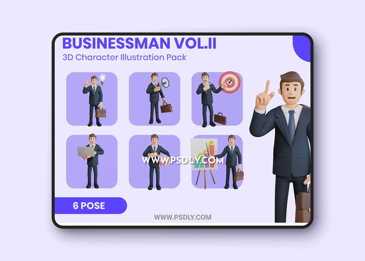 Businessman Vol.II 3D Character Set