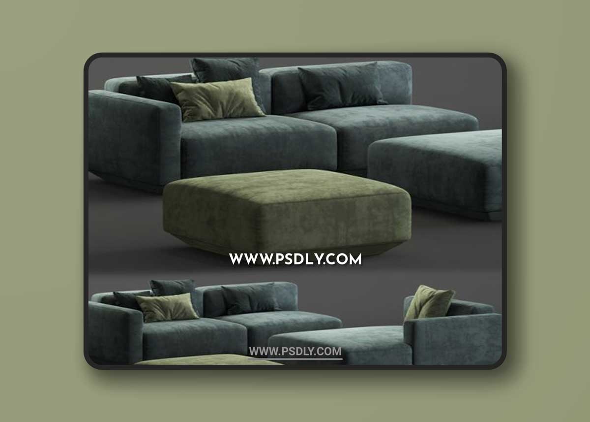 Develius modular sofa 3D Model