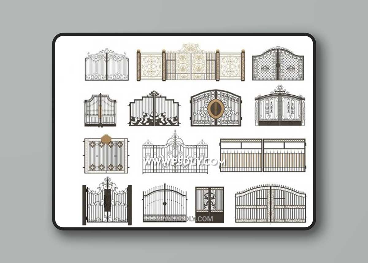 Entrance Gates 3D Models