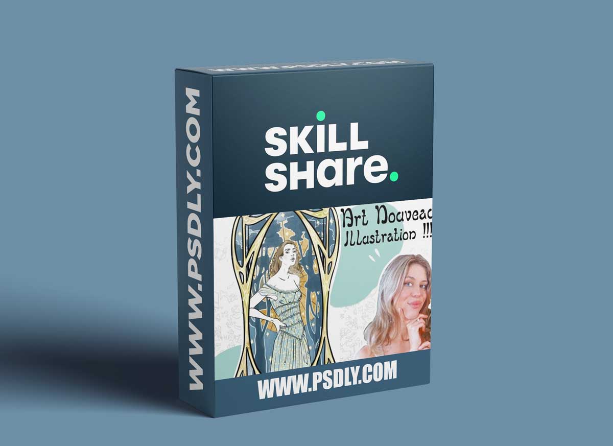 Fashion Illustration with Art Nouveau & Botanical drawing - Fashion Design