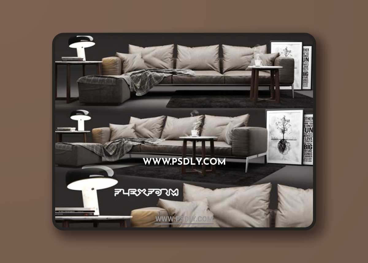 Flexform Lifesteel Sofa