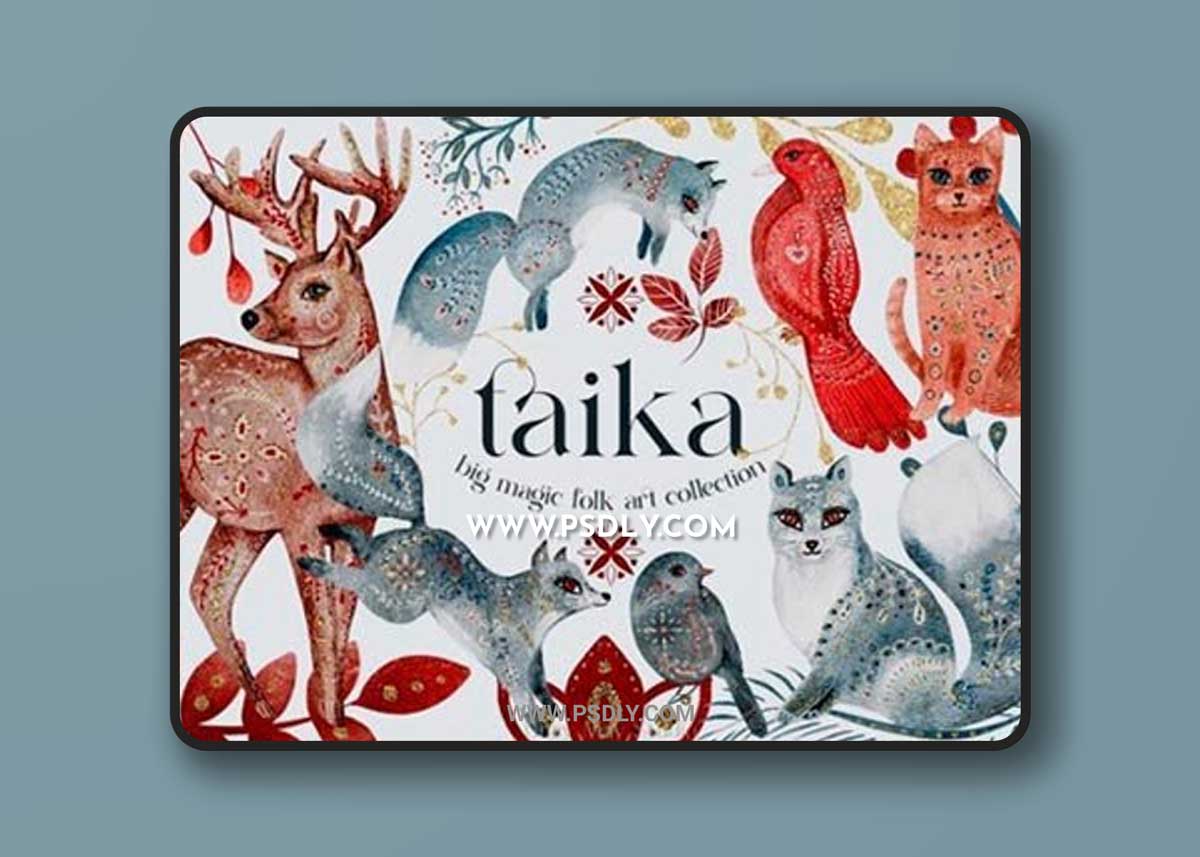 Folk Art Big Illustrations Collection 19562176