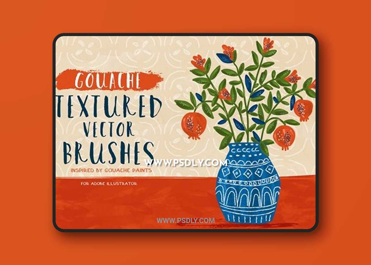 Gouache Textured Vector Brushes