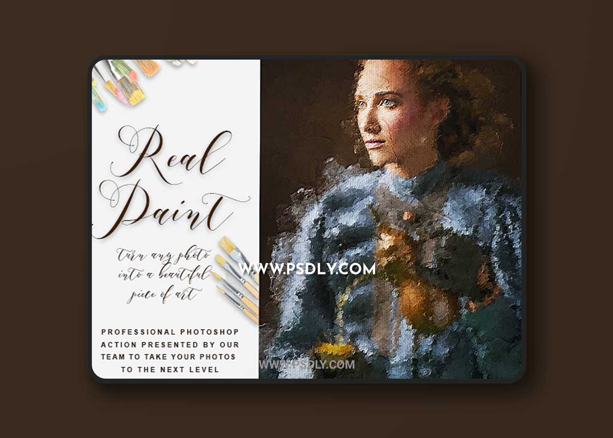 GraphicRiver - Real Paint - Photoshop Action 33396002