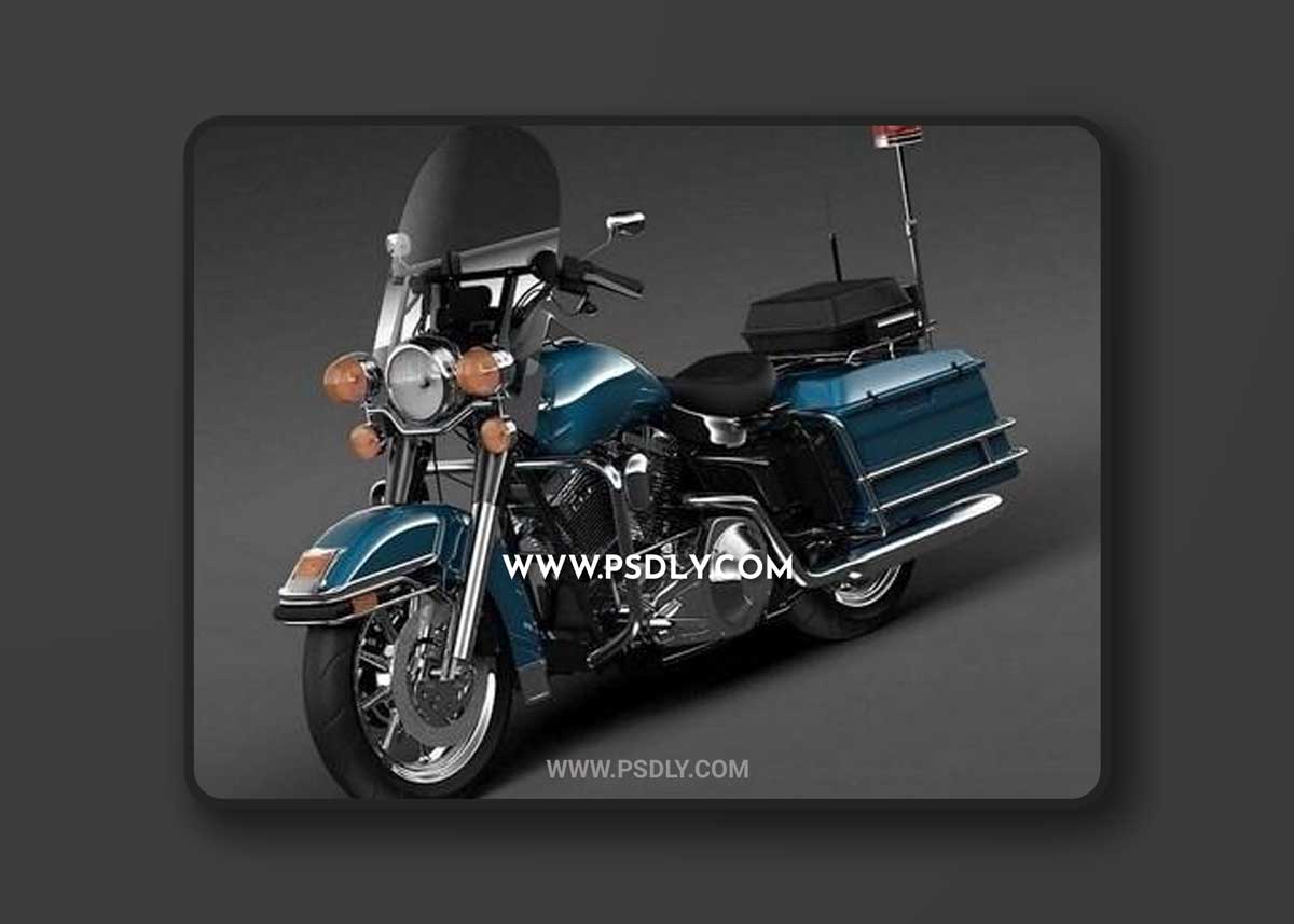 Harley Davidson Motorcycle 3D Models
