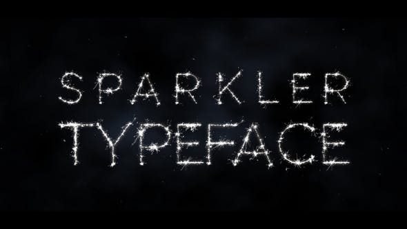 Videohive Sparkler Typeface 34933538