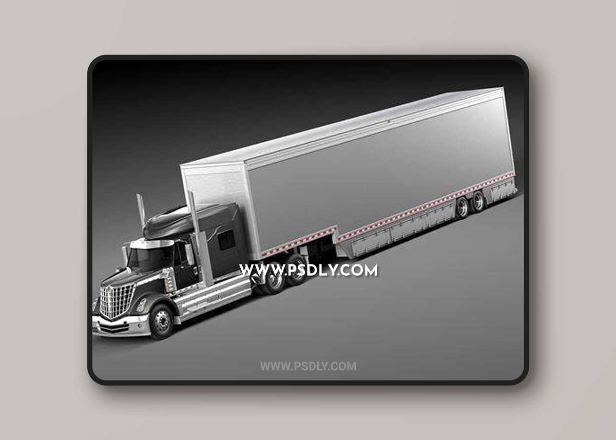 International Lonestar Trailer 2015 3D Model