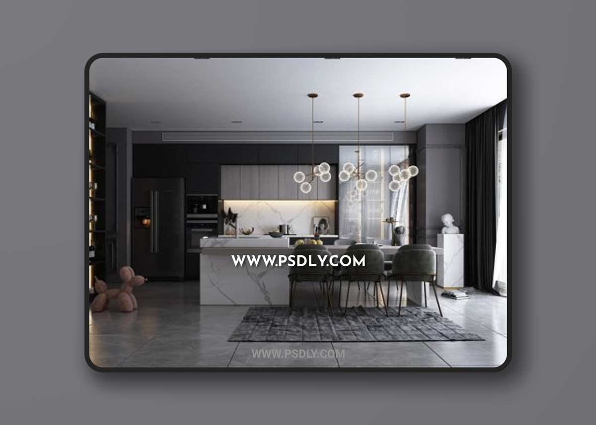 Kitchen – Dining Room By HuyHieuLee 3D Models