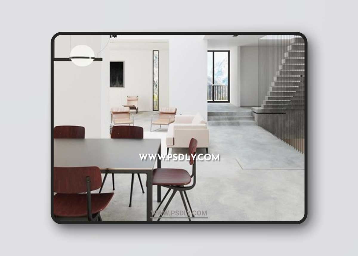 Modern Apartment Interior Scene by Tks Trung Bao 3D Models