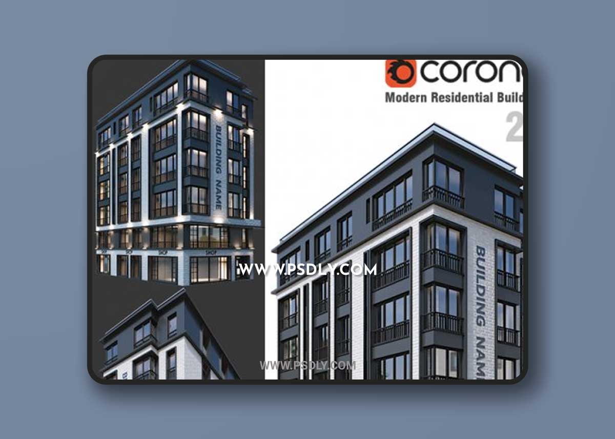 Modern Residential Building 21 3D Models