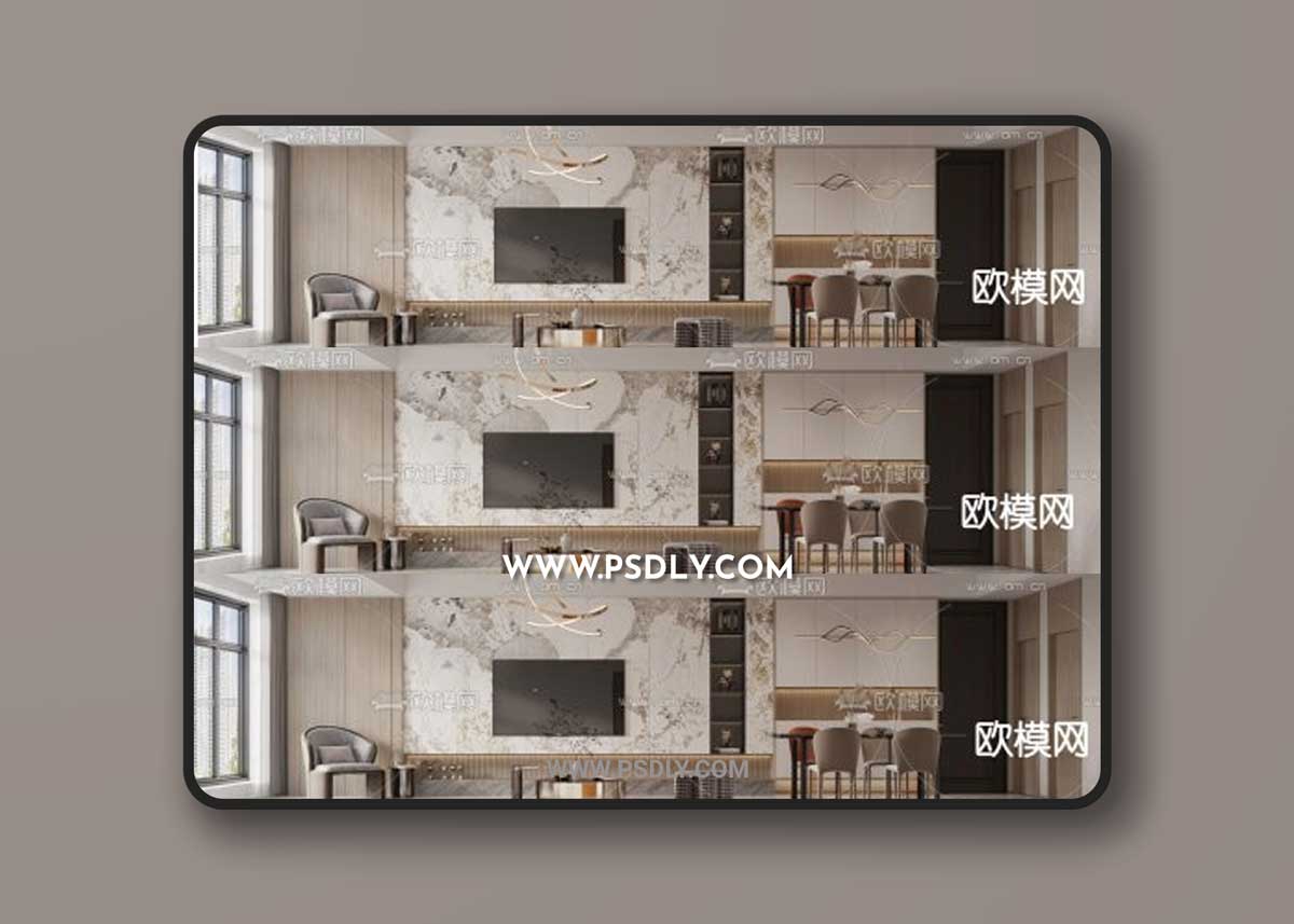 Modern living room dining room 11670177