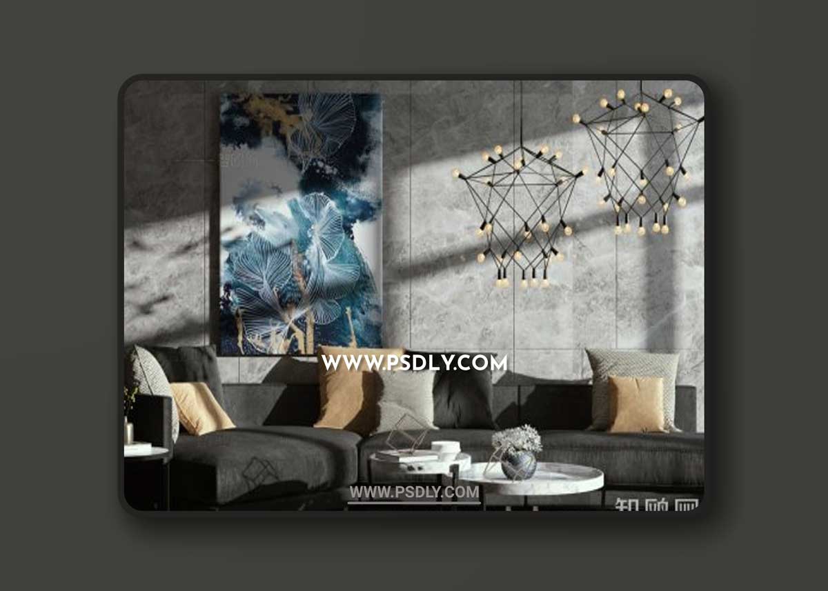 Modern multi-seat sofa 03