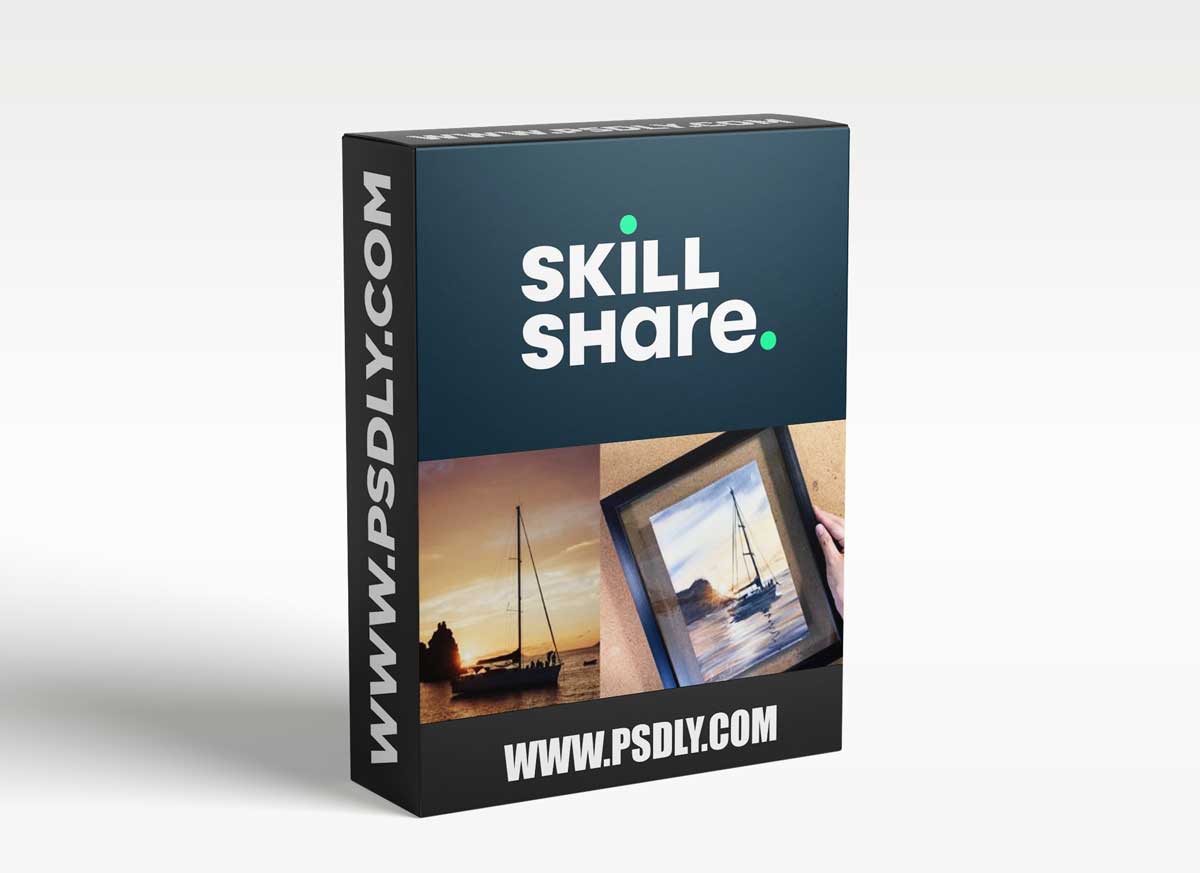 Paint Glowing Light: Sunset and Sailboat in Watercolor