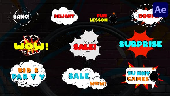 Videohive Comic Titles | After Effects 34743782