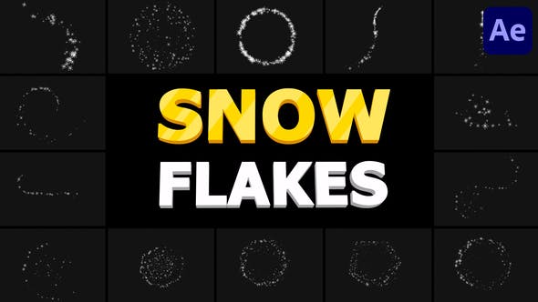 Videohive Snow Flakes 01 | After Effects 34827233