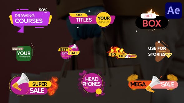 Videohive Sale Titles | After Effects 34560928
