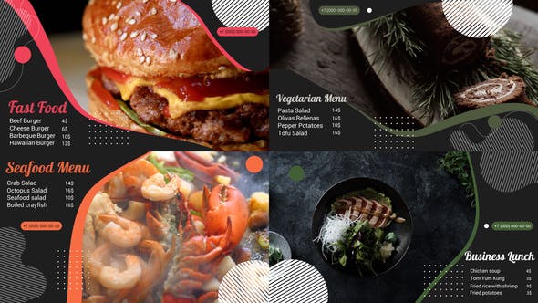 Videohive Food Menu || After Effects 34758795