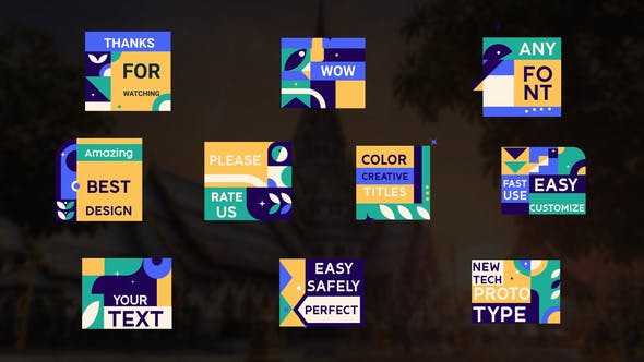 Videohive Color Creative Titles || After Effects 34519675