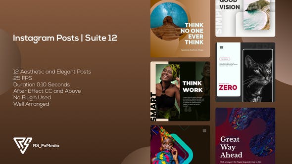 Videohive Instagram Posts | Clean Media Zone V.01 | Suite 12 34613269