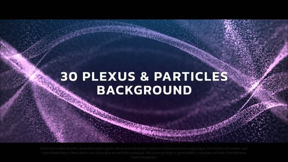 Videohive Particles Backgrounds 34500585