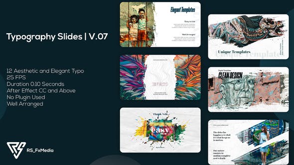 Videohive Typography Slides - Urban Brush V.07 34813151