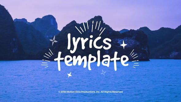 Videohive Lyrics Template 23069592