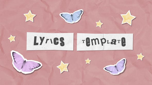 Videohive Lyrics Scrapbook 23736134