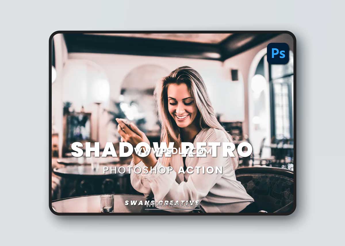 Shadow Retro Photoshop Action