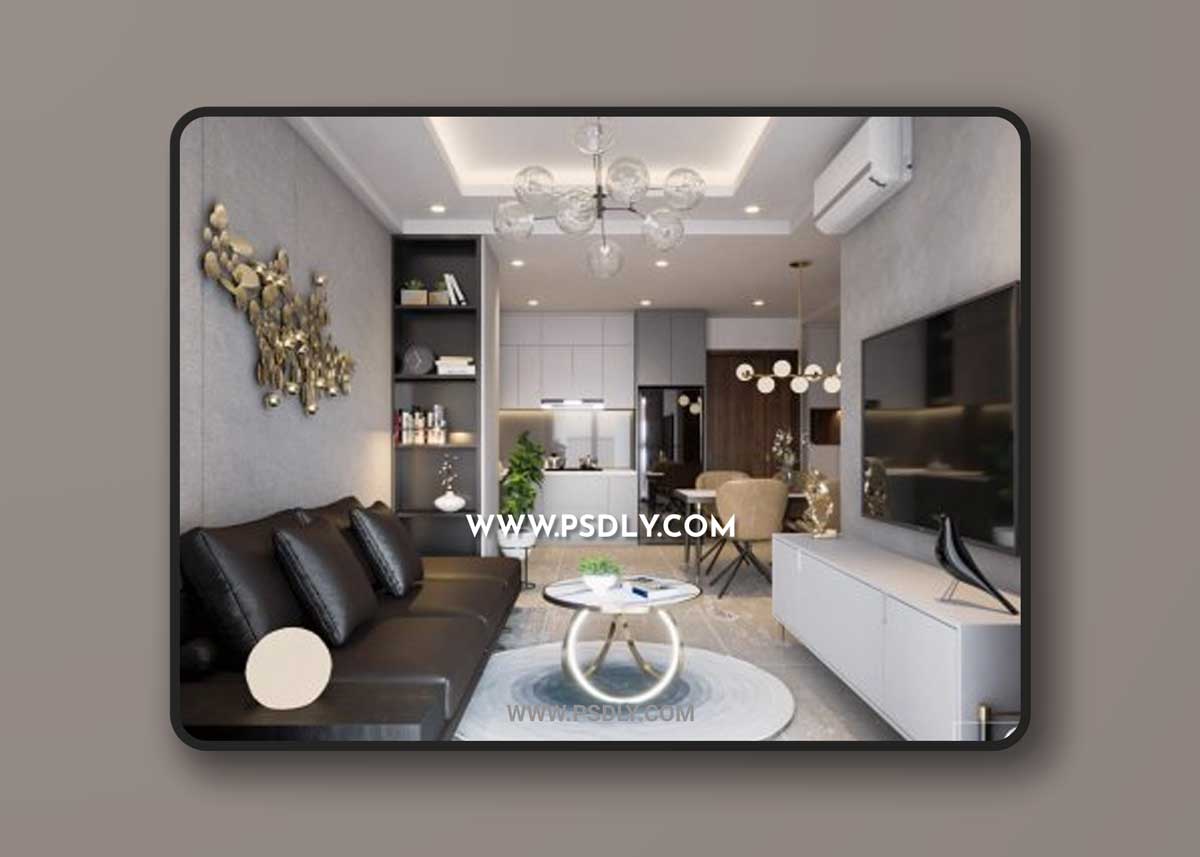 Sketchup Apartment Interior by Dinh Linh