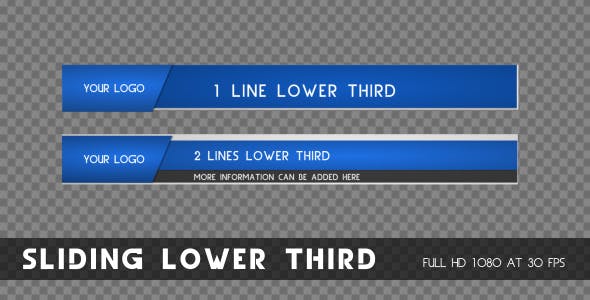 Videohive Sliding Lower Third 3569039