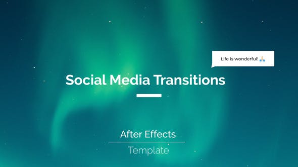 Videohive Social Media Transitions 34695747