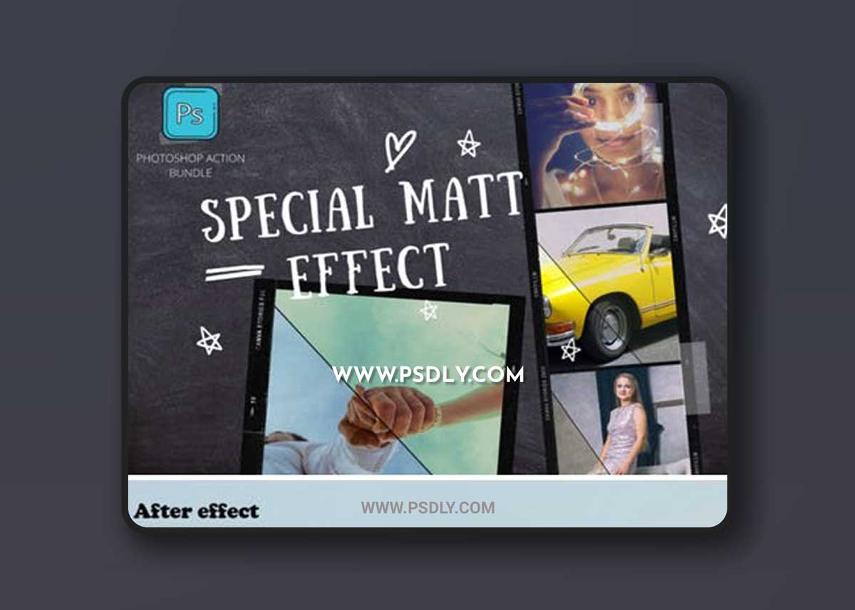 Special Matt Effect - Photoshop Action Bundle