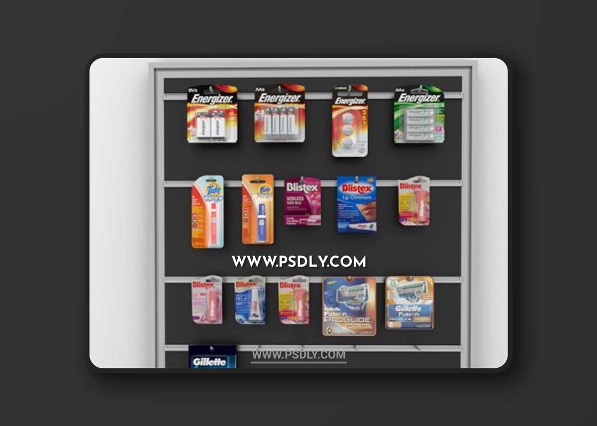 Store Product Set 3D Model