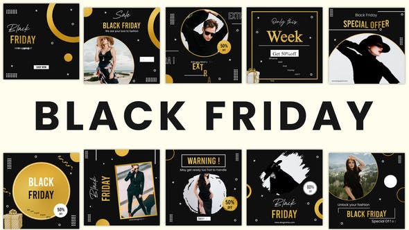 Videohive Black Friday Social Media Post 34816377