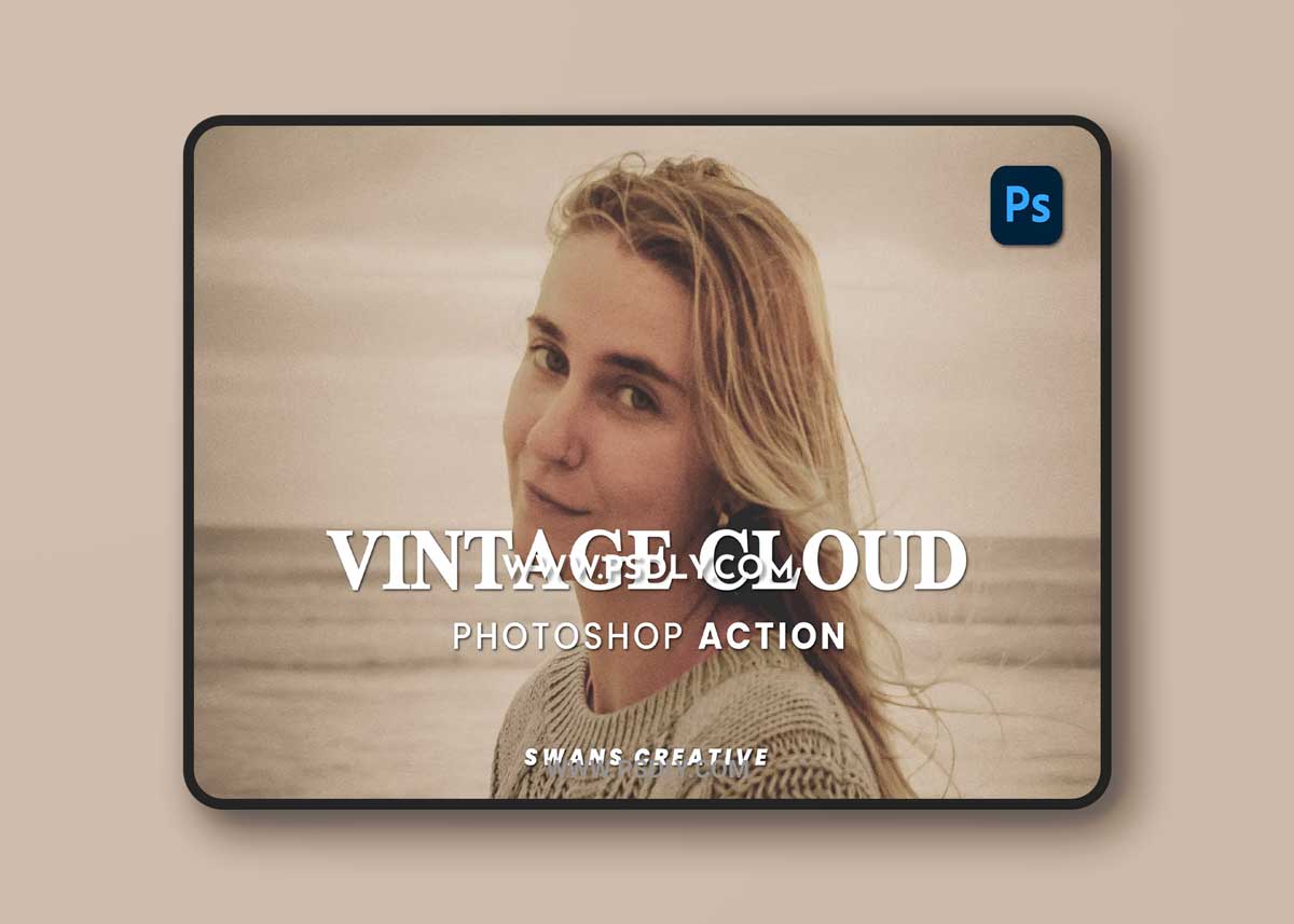 Vintage Cloud Photoshop Action