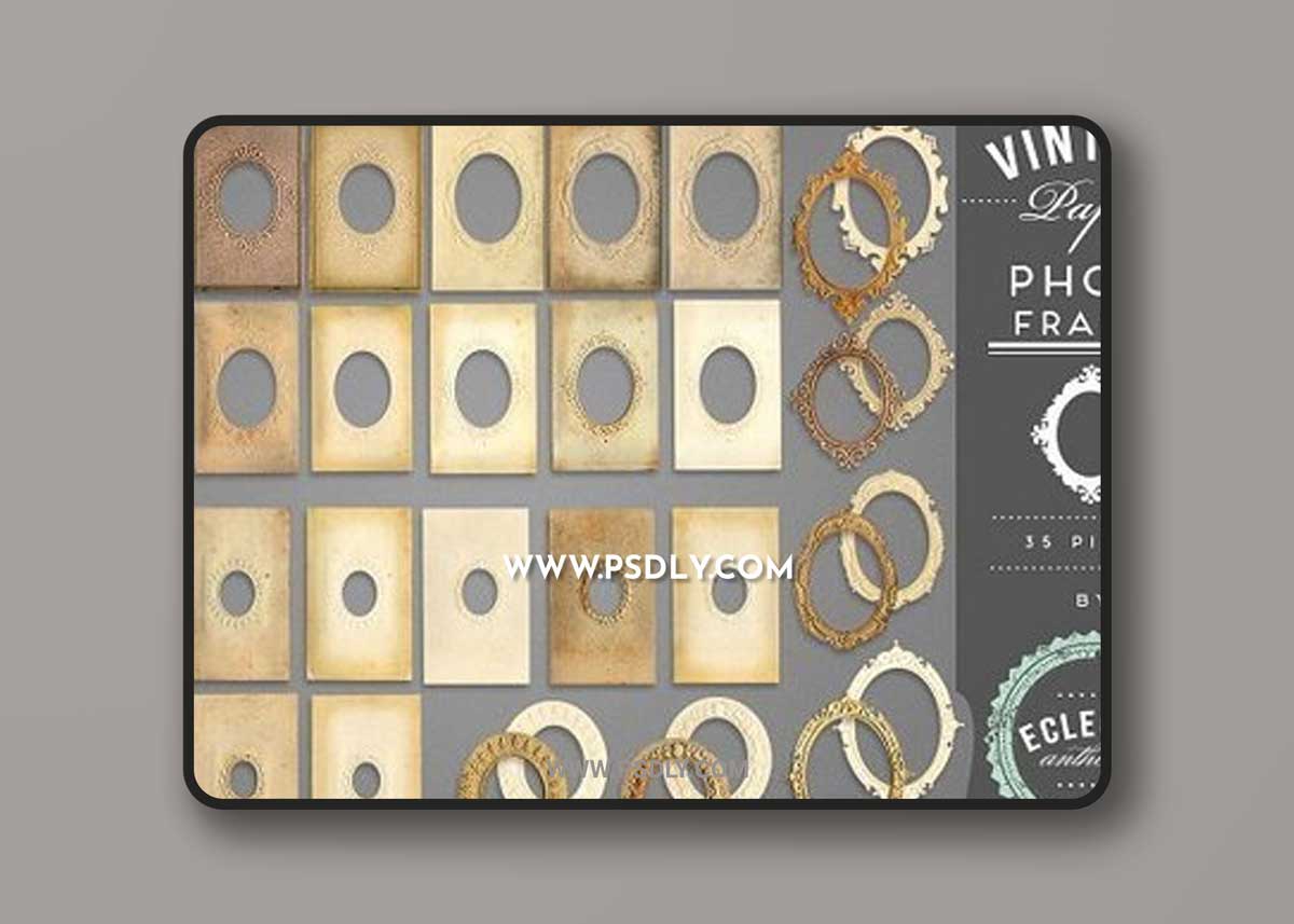 Vintage Paper Photo Frames