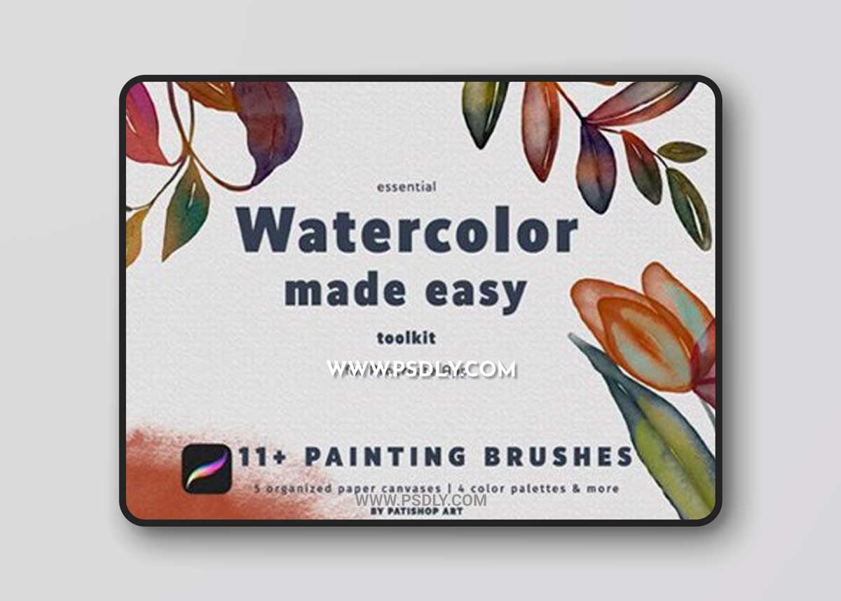 Watercolor Made Easy Procreate Brushes 18559290