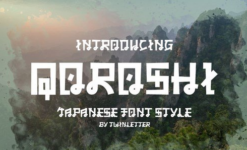 QOROSHI - Japanese style font